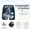 thumbnail image 6 of Picia Shark pattern Mens Swim Trunks with Compression Liner Stretch Beach Shorts Quick Dry with Zipper Pockets No-Chafing Board Shorts-XX-Large, 6 of 9