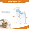 thumbnail image 7 of Brabtod Airtight Pet Food Storage Container,Bird Seed Storage Container Portable 2-3 Lbs Clear Plastic with Measuring Cup,Bird Seed Dispenser for Storing Sunflower Seed|Squirrel proof, 7 of 7