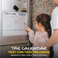 thumbnail image 3 of Planificador semanal magnético Quick Canary White, 43 x 30 cm, 2025, 3 of 8