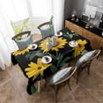 thumbnail image 5 of Sunflower Black Tablecloths Waterproof Kitchen Items Coffee Table For living Room Home Decor Dining Table Nappe De Table, 5 of 7
