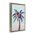 thumbnail image 4 of Stupell Industries Floral Palm Tree Beach Plants & Flowers Painting Brown Floater Framed Canvas Art Print Wall Art, 21 x 31, 4 of 10
