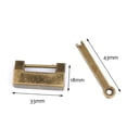 thumbnail image 2 of MasteelfCA 3 Sets Premium Zinc Alloy Padlocks Simple Antique Padlocks Wooden Box Locks, 2 of 7