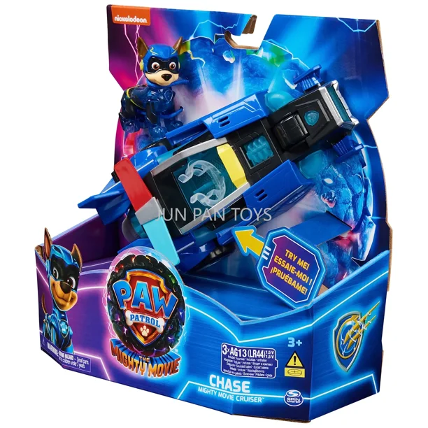 Figuras de acción originales de Paw Patrol, juguetes de la película The Mighty Car Rubble Skye Everest Zuma Marshall, juguetes coleccionables para niños, regalo