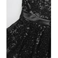 thumbnail image 5 of DPOIS Kids Sequin Leotard Dress Jumpsuit Jazz Dance Costume for Girls Black 14, 5 of 7