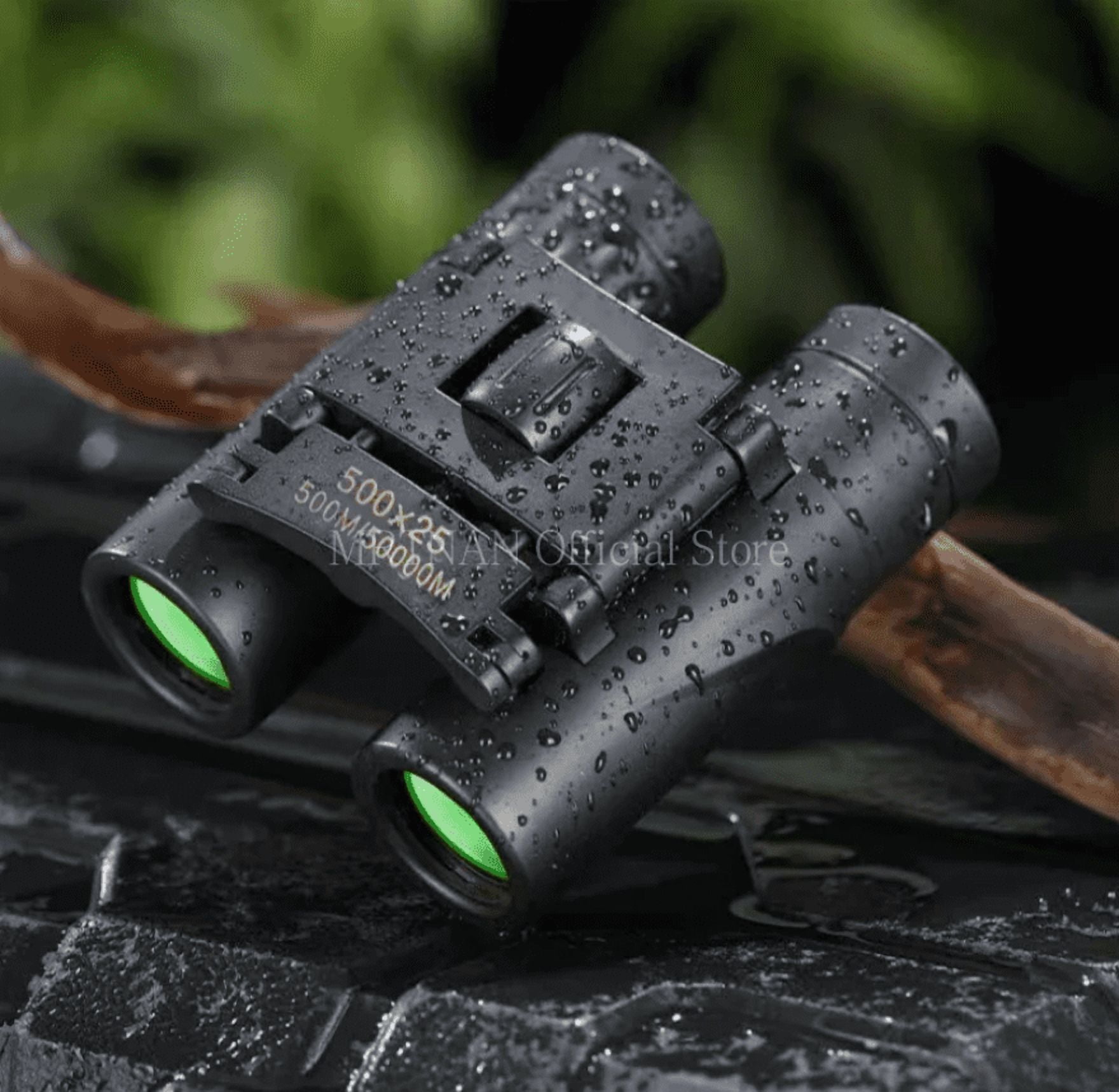 500x25 Powerful Binoculars Long Range Folding Telescope Optics For Hunting Sports Outdoor Camping Travel