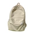 thumbnail image 1 of Mochila Fernando Mochila de color sólido para computadora portátil clásica linda estética informal para gimnasio Trabajo Camping Mujer Hombre Blanco, 1 of 8