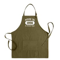 ThisWear 70th Birthday Made In 1956 All Original Parts Two Pocket Apron Military Green WAPN-0310