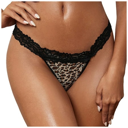 Bigersell Thong Underwear Women Clearance Womens Underwear Seamless Panty Style P-458 Polyester Cheeky Panties Thongs Briefs High Waist Women s Bikini Panties Brown S