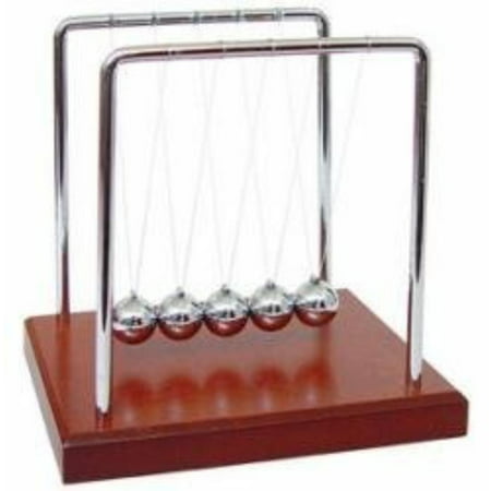 Westminister Inc. – Newton’s Cradle Balancing Balls Science in Motion Wood Grain, ENTERTAINMENT - The back and forth motion is a soothing experience you'll enjoy day.., By