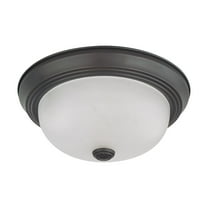 60/3145 Nuvo Lighting Two Light Flush Mount-11.375 Inches Wide by 4.875 Inches High