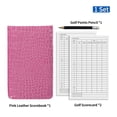 thumbnail image 1 of Portable Golf Score Book With Pencil And Score Card PU Leather Material Score Notebook Cartoon Animal Golf Accessories Drop Ship Pink, 1 of 6