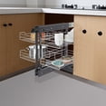 thumbnail image 5 of 1 PCS Black Pull-out Cupboard Organizer, Pull-out Pantry Shelves, Corner Pull-out Organizer, 5 of 11