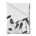 thumbnail image 2 of Panda Soft Flannel Fleece Blanket, Giant Panda Bear Sitting in Zoo Traditional Chinese Painting Monochrome Picture, Cozy Plush for Indoor and Outdoor Use, 50" x 60", Cadet Blue White, by Ambesonne, 2 of 5