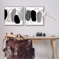 thumbnail image 5 of Stupell Industries Contemporary Oblique Circular Shapes Scribble Outlines Graphic Art Gray Framed Art Print Wall Art, Set of 2, Design by Ruth Fromstein, 5 of 5