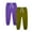 Purple#02, variant on AHTJRT 2 Pack Kids Unisex Pants Warm Fall Winter Elastic Waist Drawstrings Sweat Pants with Pockets Fashion Tapered Joggers Pants Green#01 5-6 Years