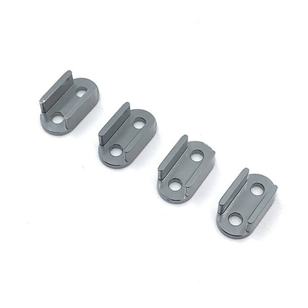 Vogacara 4 piezas 1/16 escala RC coche hoja suspensión resorte montaje resortes Base reemplazo para WPL B14/B16/B24/B36 negro gris Type3 NO3
