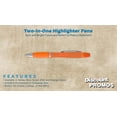 thumbnail image 2 of 10 Two in one Highlighter Pens Pack - Ballpoint, Silver Accents - Orange, 2 of 5