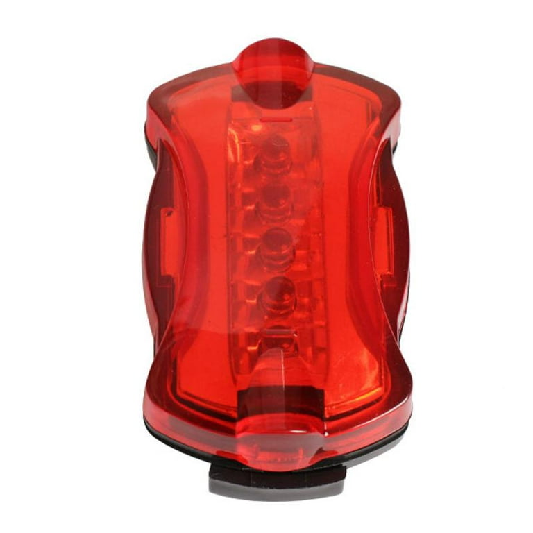 Bike Tail Light Red Safety Back Rear Flashing 6-Modes AAA Battery - Walmart.com