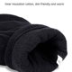 thumbnail image 4 of Injueey Medios guantes cálidos de invierno con cubierta, guante térmico de lana, muñequera elástica para hombre, mujer, niños, manopla para montar Suministros térmicos S Injueey HA070825-01, 4 of 6