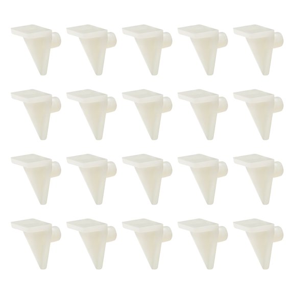 Unique Bargains Plastic Shelf Support Pegs,5mm Furniture Shelf Clips,Shelf Bracket Hoder Peg,for Kitchen Furniture Book Shelves,100Pcs