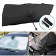 thumbnail image 1 of Car Windshield Sun Shade UV Rays and Heat Sun Visor Protector Foldable Reflector Umbrella brella Shield, 1 of 4