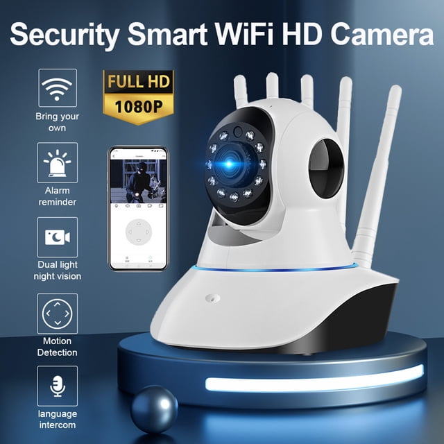 Cámara De Vigilancia 720P 1MP Baby Pet Monitor Voz bidireccional 360 HD CCTV Cámara de seguridad con soporte