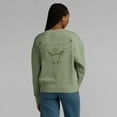 thumbnail image 5 of Women's Fanatics Olive Chicago Bulls Elements Flow Pullover Sweatshirt, 5 of 7