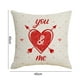 thumbnail image 5 of XWQ Funda de almohada atractiva ampliamente use Flax Decorative Valentines Funda de almohada para uso diario XWQ 715087799, 5 of 6