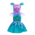 thumbnail image 3 of Frozen Elsa Anna Princess Costume Girls Halloween Dress Kids Cosplay Rapunzel Mermaid Moana Snow White Jasmine Disguise Outfits, 3 of 5