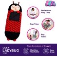 thumbnail image 2 of Happy Nappers Pillow & Sleepy Sack 31440- Comfy, Cozy, Compact, Super Soft, Warm, All Season, Sleeping Bag with Pillow- Large 66” x 30”, Ladybug (Red) - NEW, 2 of 5