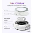 thumbnail image 6 of MelodySusie Mini Nail Dust Collector,HProA 6000RPM Portable Suction Vacuum Fan with 30 Pcs Filter Papers,White, 6 of 9