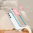 thumbnail image 4 of for Samsung Galaxy S24 Plus Case, Stylish Slim Crystal Clear PC Back + TPU Silicone Case with Sliding Camera Cover Anti-fingerprint Shockproof Phone Cases for Samsung Galaxy S24 Plus, Pink, 4 of 6