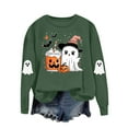 thumbnail image 4 of Halloween Printed Womens Casual Crewneck Sweatshirts Long Sleeve Cute Tunic Tops Loose Fitting Pullover, 4 of 6