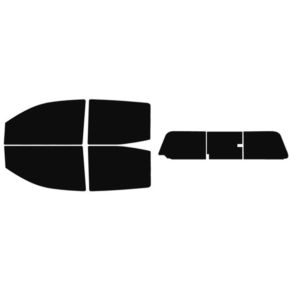 The Tint Effect Precut Window Tint Kit Compatible with Chevrolet Colorado Crew Cab 2023-2025 (Full truck with 3 piece slider rear: 5%) Automotive Film