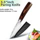 thumbnail image 3 of Cuchillo de Chef Japonés de Acero Inoxidable Alemán, Cuchilla de Punta Completa, Mango Ergonómico Ultra Afilado para Cortar y Rebanar Carne y Verduras, Patrón Martillado Irregular, 3 of 6