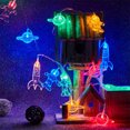 thumbnail image 3 of Bearachild de cohete de astronauta, adorno de iluminación interesante, diseño de escena alimentado por batería, lámpara DIY, Kits de decoración para fiestas Vistoso, 3 of 6