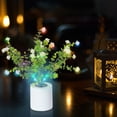 thumbnail image 4 of Regalo para El Día de La Madre, Cumpleaños o Navidad: Lámpara Pequeña de Flores Silvestres, Lámpara de Escritorio Led de Simulación, Luz de Noche con Jarrón, Lámpara de Mesa Decorativa para El Hogar., 4 of 6