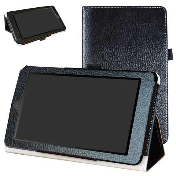 Labanema 7" NOOK Tablet 7 2016 Case, PU Leather Folio Stand Protective Case, Cover for 7" NOOK Tablet 7 2016 (Black)