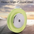 thumbnail image 2 of 200Mm Aluminum Polyurethane Industrial Encoder Wheel Measuring Wheel for Measuring Rotary Encoder,1* Encoder wheel,Green & Silver, 2 of 9