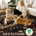 thumbnail image 3 of MJIAexp 8'x10' Area Rug,Washable Indoor Decor Carpet, Non Slip Soft Low Pile Large rug for Living Room, Bedroom, Kitchen, Entryway, Dining Room, 3 of 6
