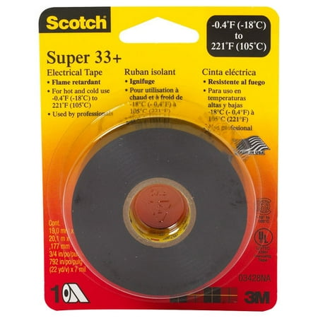 Scotch 33 Electrical Tape, 3/4" x 66'