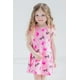 thumbnail image 2 of Vestido de patinadora para Barbie y niñas pequeñas, French Terry Pink 5T, 2 of 5