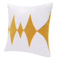 thumbnail image 3 of LR Home Stacy Garcia Cotton Blend Poly Filled Pillow in Yellow/White, 20" x 20", 3 of 9