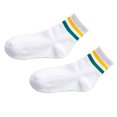 thumbnail image 3 of Men/Women Two Stripes Sport Cotton Crew Cotton crew socks Socks Elastic Cuff Breathable Moisture Wicking, 3 of 9