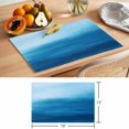thumbnail image 6 of Blue Oil Painting Coastal Placemats Set of 4 Abstract Art Wave Ocean Place Mats Indoor Wipeable Table Mats Washable Cloth Dining Table Placemats for Kitchen Holiday Party Home Decor 13x19 Inch, 6 of 9