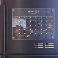 thumbnail image 3 of HLONK A4 Magnetic Monthly Planner Board with 6 Whiteboard Pens - Transparent Acrylic Refrigerator Message Board for Organizing  Goal Setting & Decoration  Includes Colorful Monthly Labels, 3 of 7