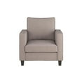 thumbnail image 3 of Pemberly Row Beige Fabric Loveseat Sofa and Accent Chair Set - 2pcs, 3 of 10