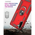 thumbnail image 5 of Galaxy Note 10 (6.3") Case with Ring Holder, Allytech Sllim Fit Bumper Protective Shockproof Stand Case Cover Compatible with Magnetic Car Mount Hard PC Back Cover for Samsung Galaxy Note 10, Red, 5 of 8