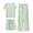 01_Green, variant on Womens Casual Outfits Pants Suit 3 Piece Set Soft Seamless Comfortable Summer Basic Solid Color Trousers with Top Plus Size Sets 01_Green,XXL