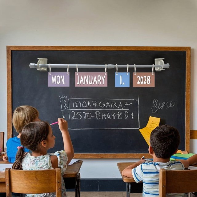 Sokhug Boho Calendar Bulletin Board Set for Classroom Decoration Rainbow Calendar Seasons Weather Chart Boho CTP Bulletin Board Paper-Cuts for Teachers Elementary School Classroom